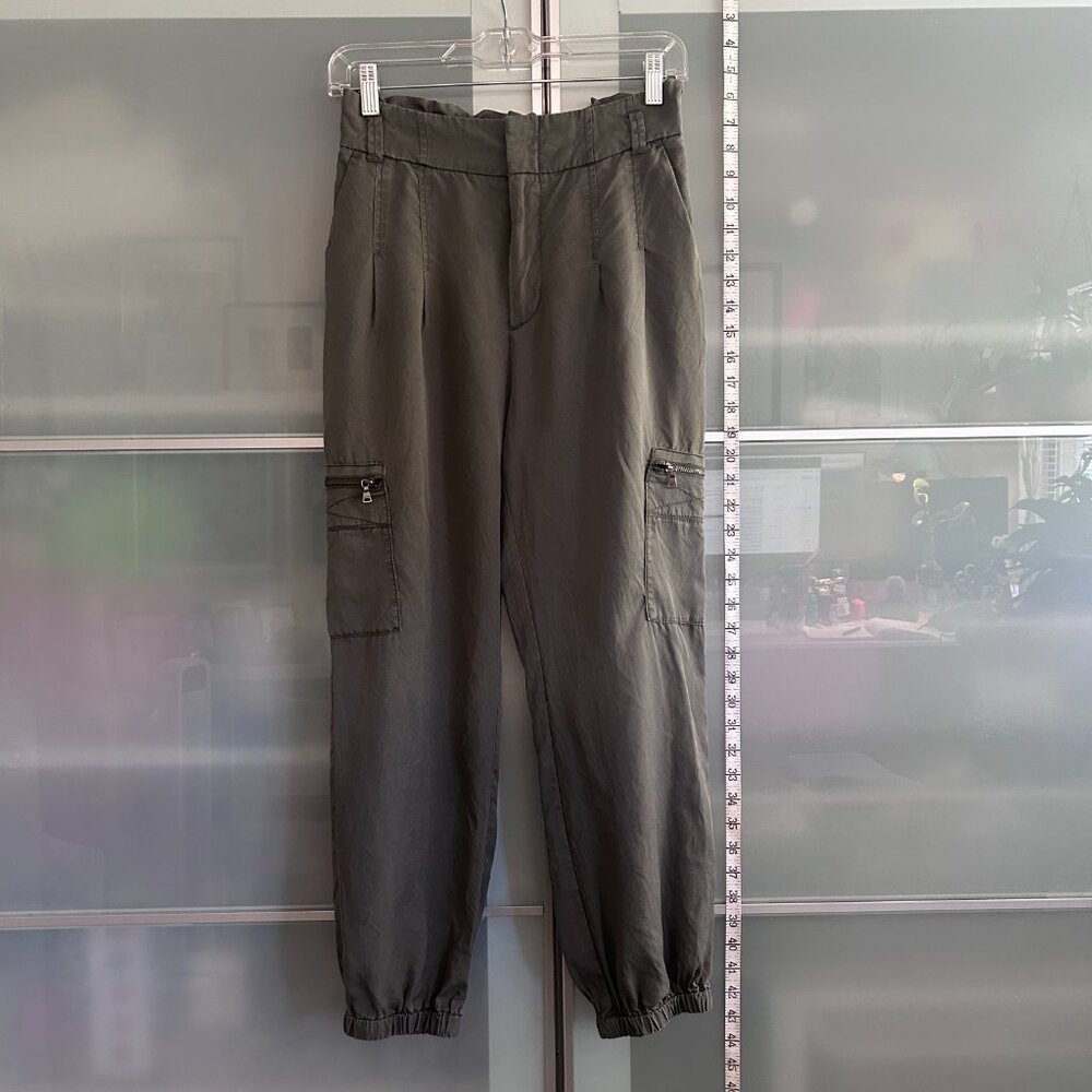 EXPRESS Womens Dressy Ankle Jogger Cargo Pants Extreme High Rise, Small